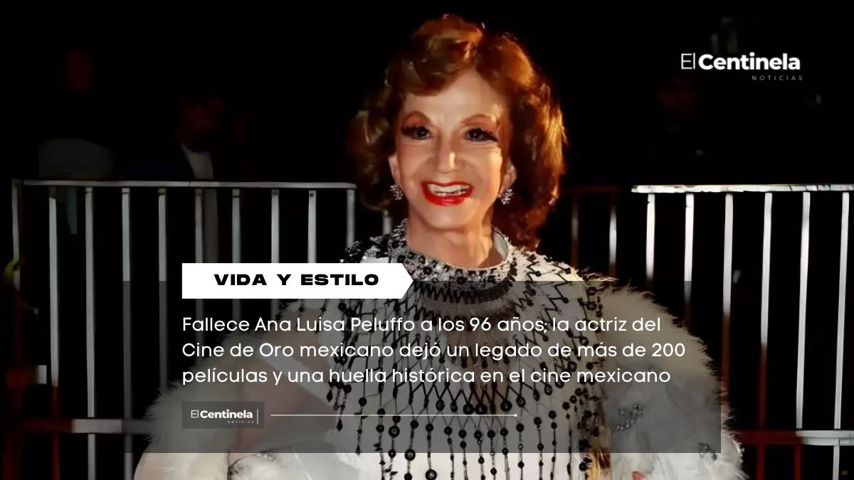Muere Ana Luisa Peluffo, ícono del Cine de Oro mexicano, a los 96 años
