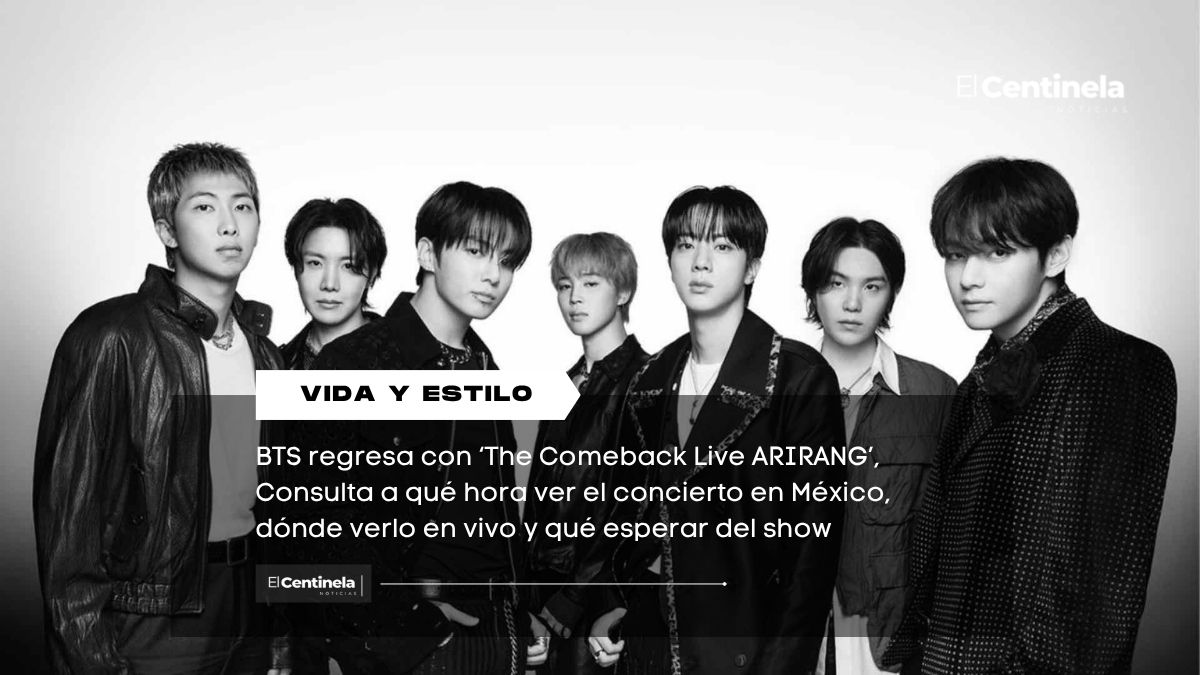 BTS EN VIVO: horario y dónde ver ‘The Comeback Live ARIRANG’ en México