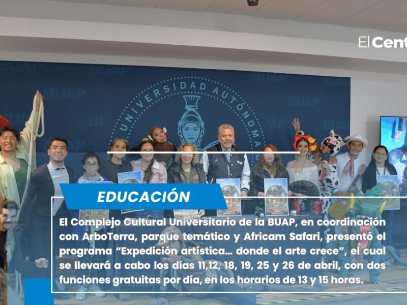 Ofrecerán BUAP y ArboTerra la experiencia “Expedición artística… donde el arte crece”