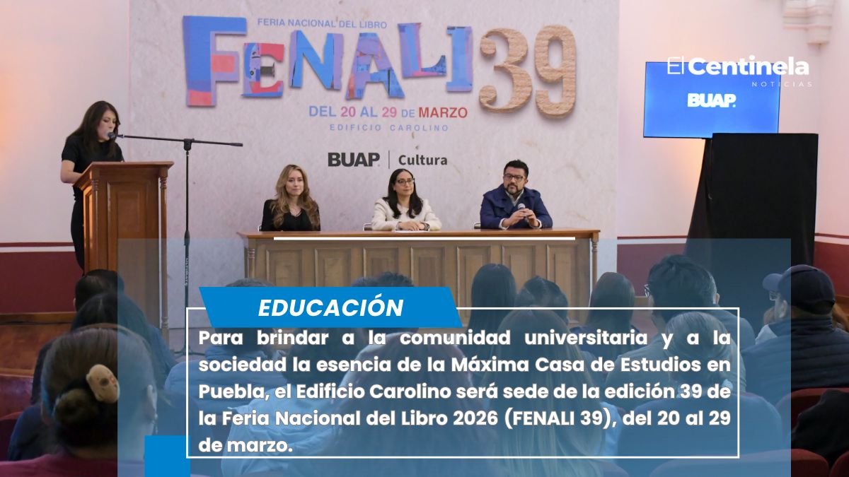 Anuncia BUAP la FENALI 39, del 20 al 29 de marzo