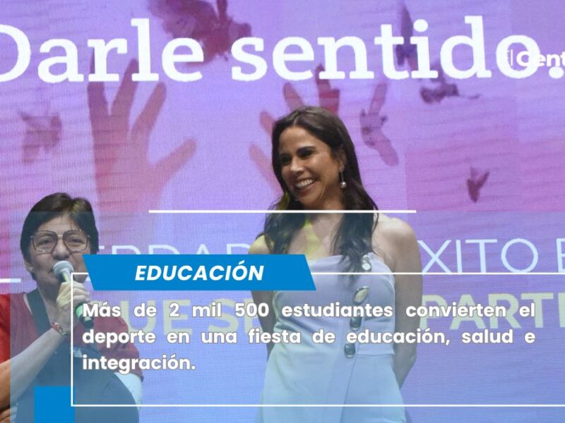 Más de 2 mil 500 estudiantes convierten el deporte en una fiesta de educación, salud e integración