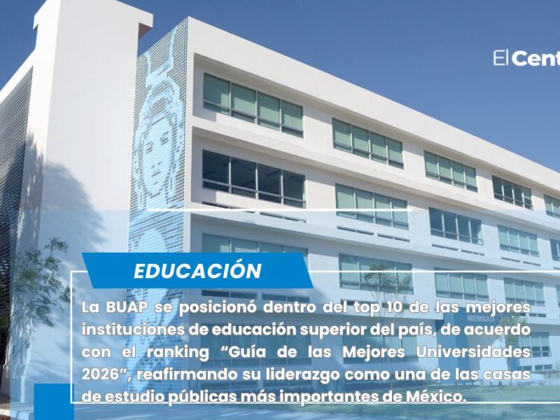 BUAP se consolida entre las mejores universidades de México