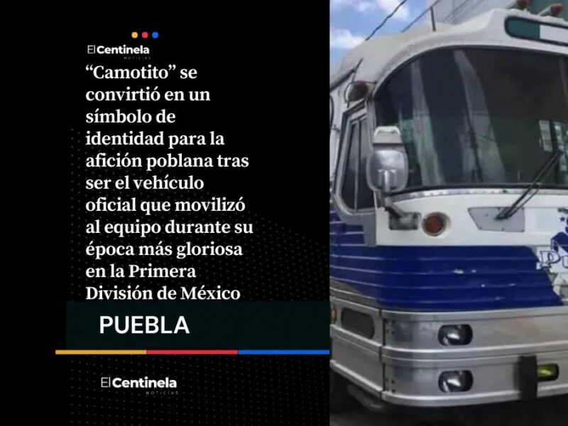 Adiós al legendario autobús del Club Puebla: ponen a la venta a “Camotito”