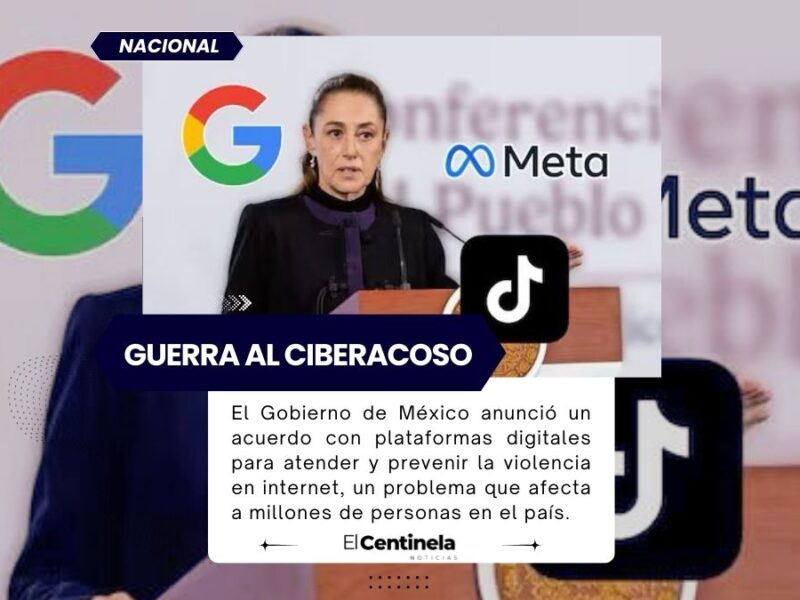 Gobierno de Claudia Sheinbaum firma acuerdo con Google, Meta y TikTok para combatir la violencia digital en México