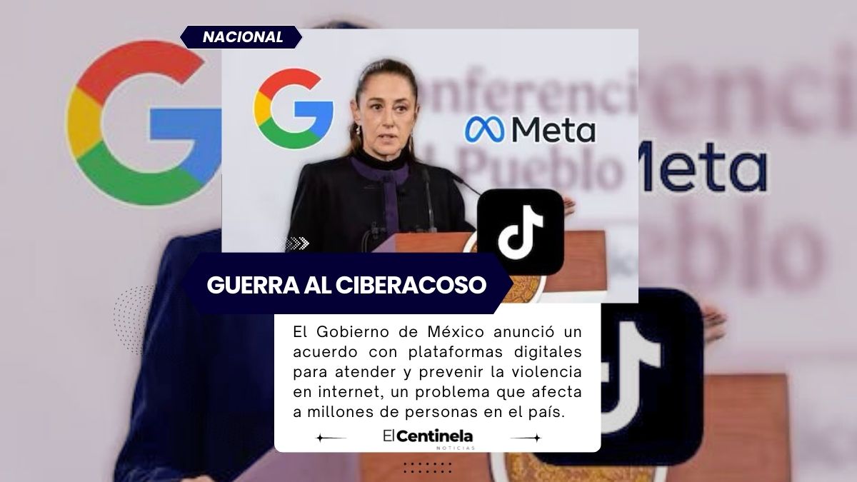 Gobierno de Claudia Sheinbaum firma acuerdo con Google, Meta y TikTok para combatir la violencia digital en México