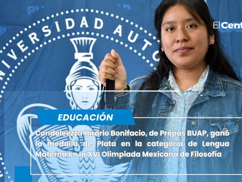 Condoleezza Hirario Bonifacio, estudiante BUAP, se lleva la plata en Olimpiada Nacional de Filosofía