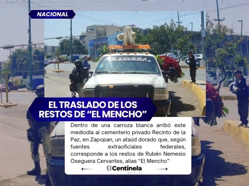 Así fue el traslado de los restos de “El Mencho”, líder del CJNG, al panteón de Zapopan