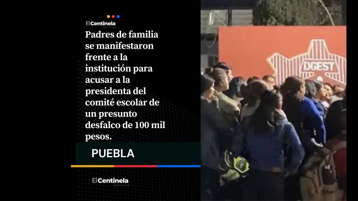 Padres retienen a presidenta de comité escolar por presunto desfalco de 100 mil pesos en secundaria de Tehuacán