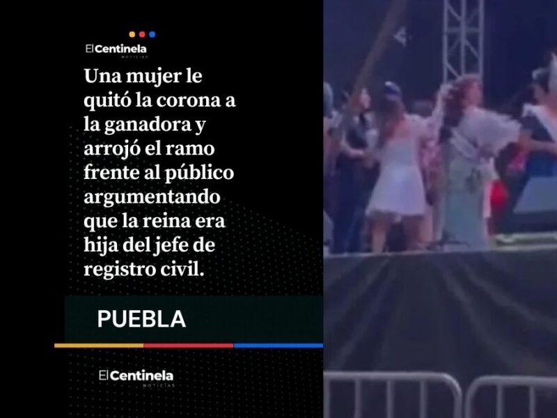 Escándalo en Feria Acatlán 2026: Le arrebatan la corona a la reina en pleno evento