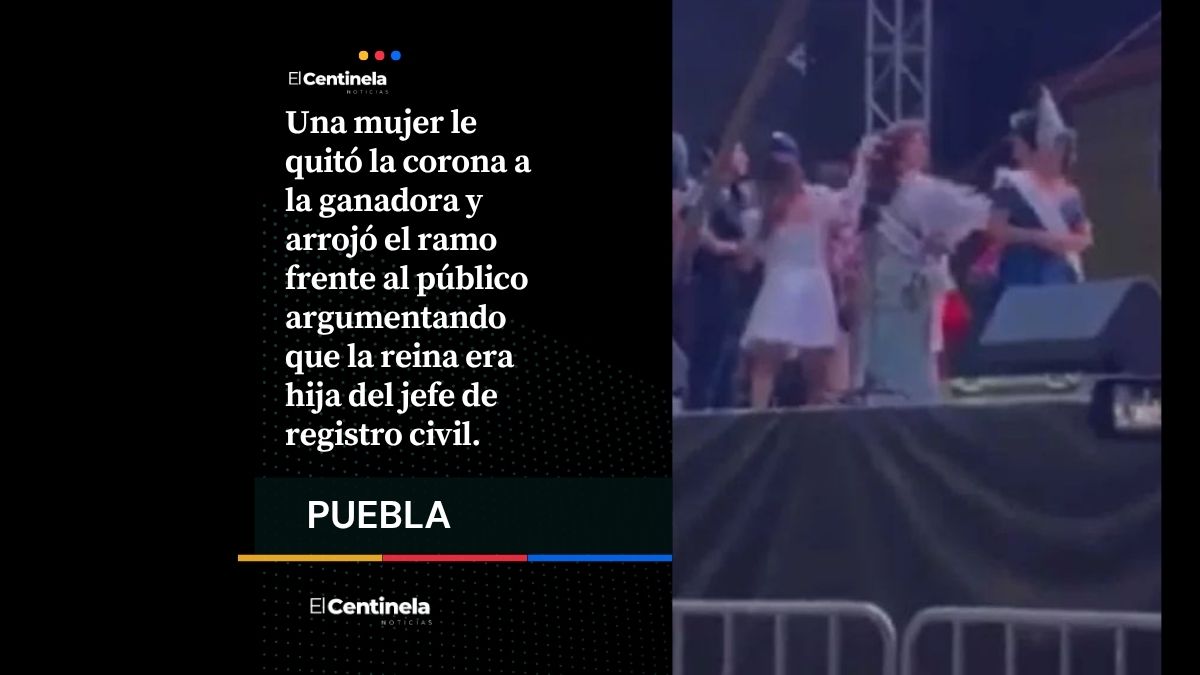 Escándalo en Feria Acatlán 2026: Le arrebatan la corona a la reina en pleno evento