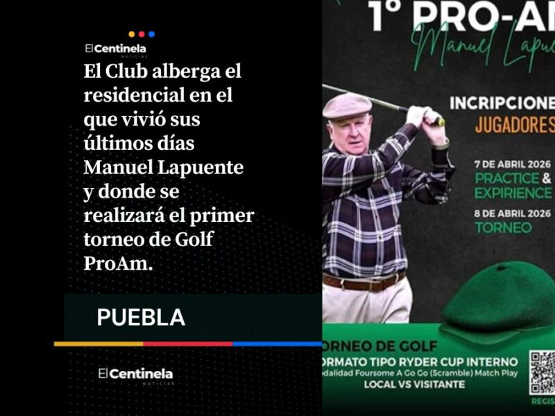 Prepárate: Todo listo para el primer torneo de Golf ProAm Manuel Lapuente