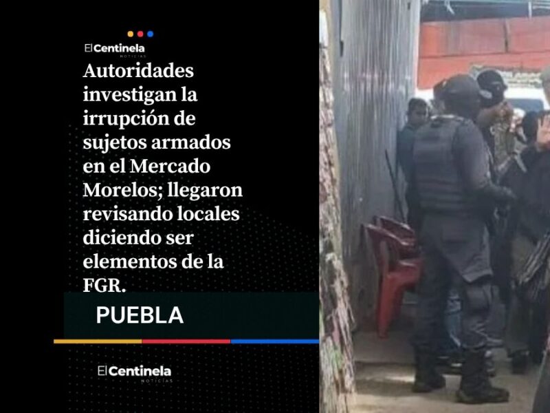 Pánico en el Mercado Morelos: falsos agentes de la FGR irrumpen y someten a locatarios