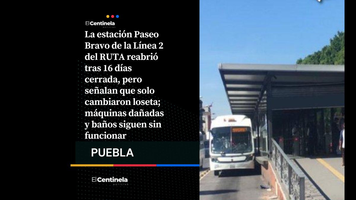 Reabre estación Paseo Bravo de RUTA tras 16 días, pasajeros denuncian remodelación escasa