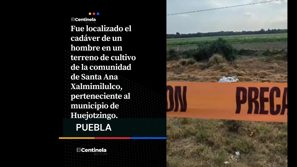 Localizan cadáver degollado en un terreno de cultivo en Xalmimilulco