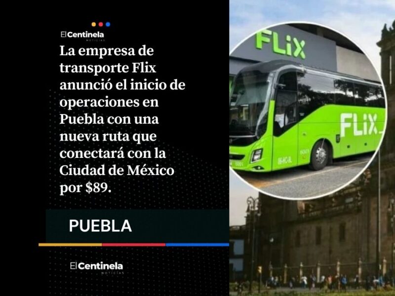 Así podrás viajar de Puebla a CDMX por 89 pesos en esta nueva ruta