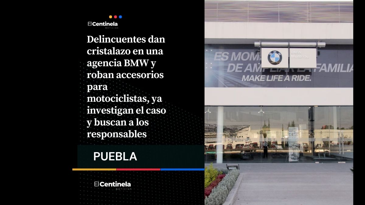 Robo en agencia BMW: roban cascos, guantes y chamarras en Esteban de Antuñano