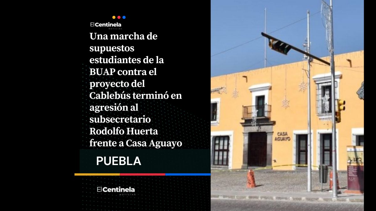 Protesta contra Cablebús termina en agresión a subsecretario de Gobernación frente a Casa Aguayo