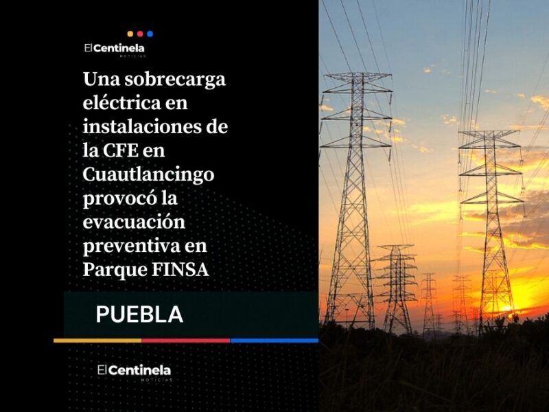 Qué susto: evacúan Parque FINSA por sobrecarga eléctrica en CFE de Cuautlancingo, no hay heridos