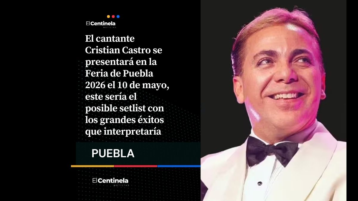 Cristian Castro en la Feria de Puebla: este sería el posible setlist para su concierto del 10 de mayo