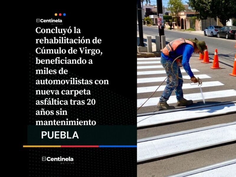 Rehabilitan Cúmulo de Virgo: fin a los baches luego de 20 años de abandono