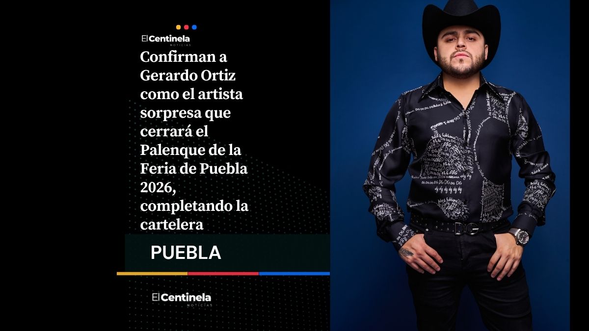 Revelación: Gerardo Ortiz cerrará el Palenque de la Feria de Puebla 2026 como el artista sorpresa
