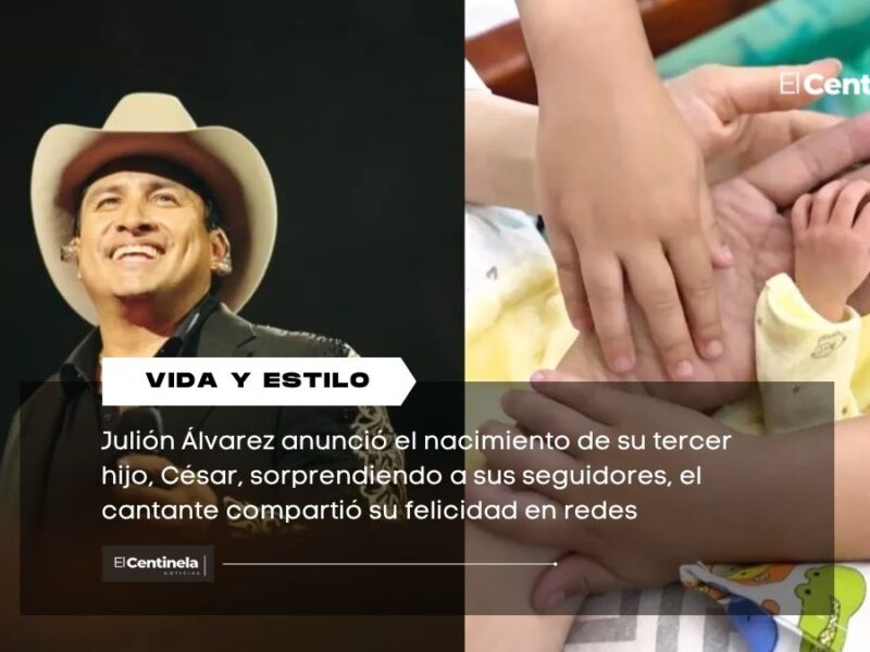 ¡Bienvenido, charrito! Julión Álvarez se convierte en papá por tercera vez a los 42 años