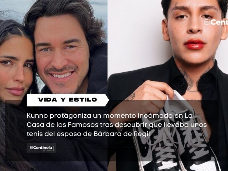 Kunno es exhibido en La Casa de los Famosos por llevar tenis del esposo de Bárbara de Regil