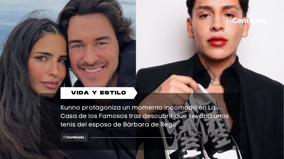 Kunno es exhibido en La Casa de los Famosos por llevar tenis del esposo de Bárbara de Regil