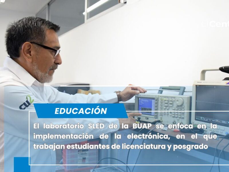 Trabahan la electrónica aplicada en el Laboratorio SLED de la BUAP
