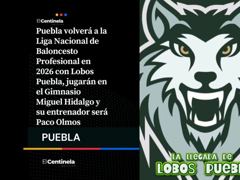 Lobos Puebla regresa a la LNBP, al equipo de básquetbol lo dirigirá Paco Olmos