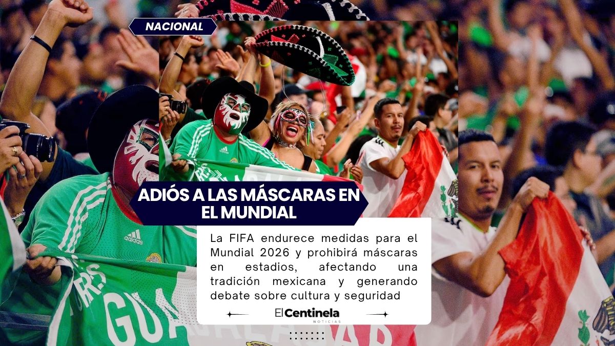 Copa Mundial de la FIFA 2026 prohibirá máscaras en estadios y desata debate en México