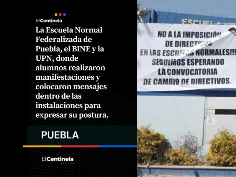 Estudiantes de Escuelas normalistas se van de paro indefinido tras cambios en direcciones