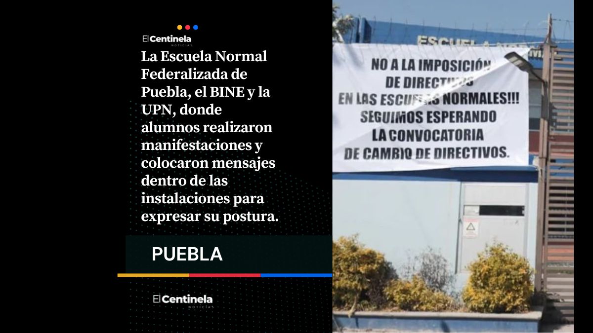Estudiantes de Escuelas normalistas se van de paro indefinido tras cambios en direcciones