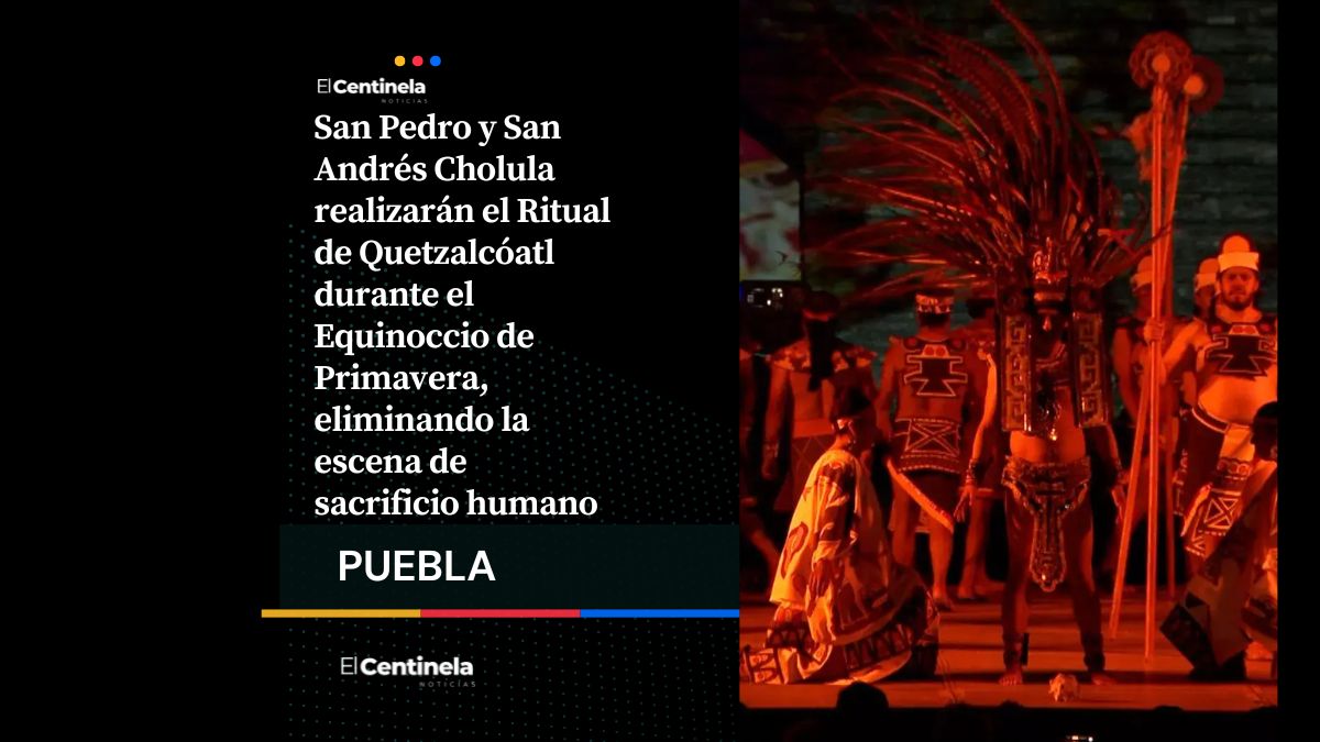 Ritual de Quetzalcóatl este año se realizará en Cholula sin escena de sacrificio humano