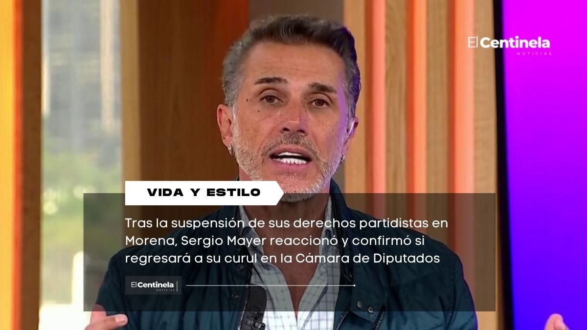 Sergio Mayer responde a suspensión en Morena y aclara si volverá a su curul como diputado