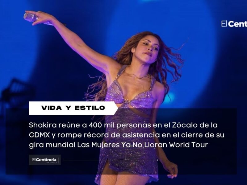 Shakira rompe récord histórico en el Zócalo: 400 mil personas vibran con su concierto masivo