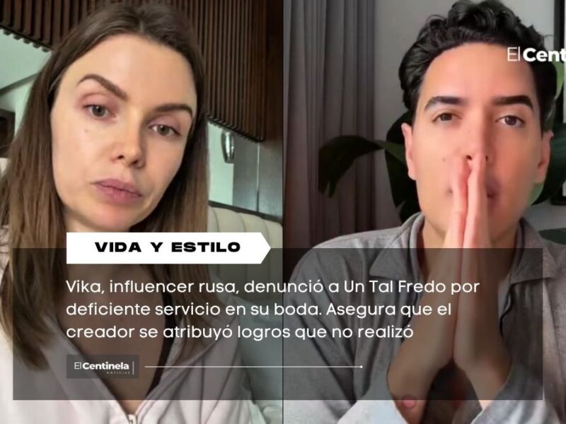 Influencer rusa acusa a Un Tal Fredo de mal servicio como wedding planner y causa polémica