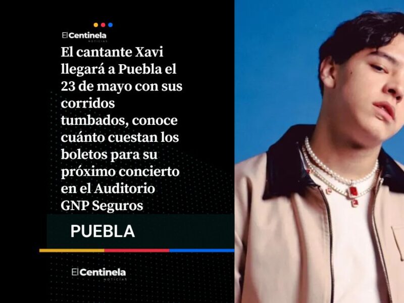 Xavi en Puebla: fecha, sede y precios de boletos para su concierto en el Auditorio GNP Seguros