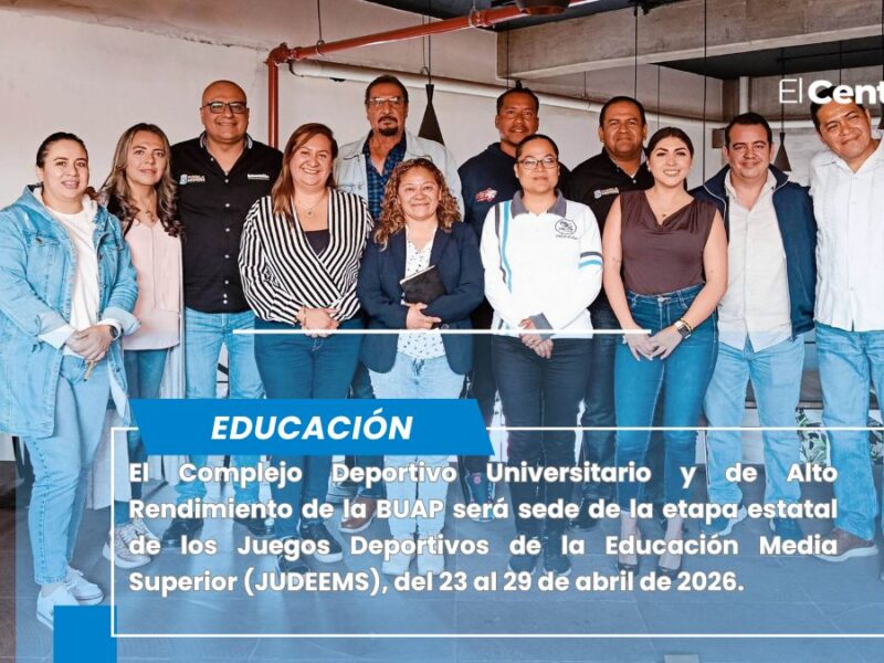 Será BUAP sede de la etapa estatal de los Juegos Deportivos de la Educación Media Superior