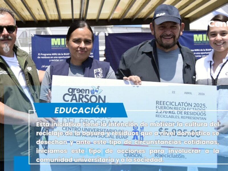 Realiza BUAP Reciclatón 2026