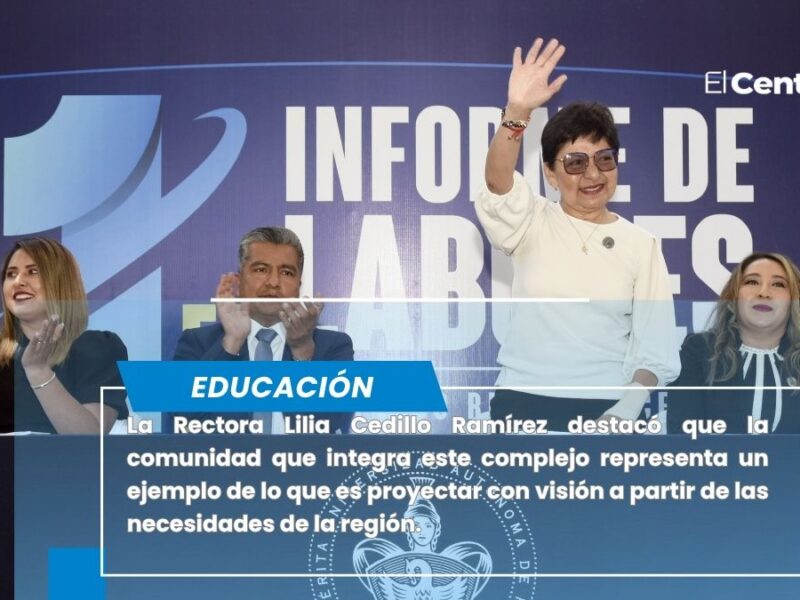 Informe de Labores en el Complejo Regional Centro