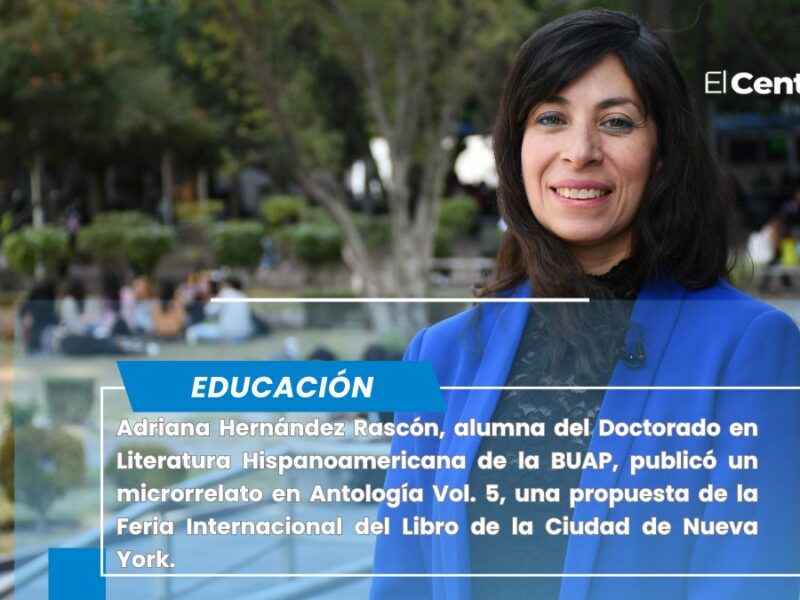 Estudiante BUAP publicó obra en feria de libro de Nueva York