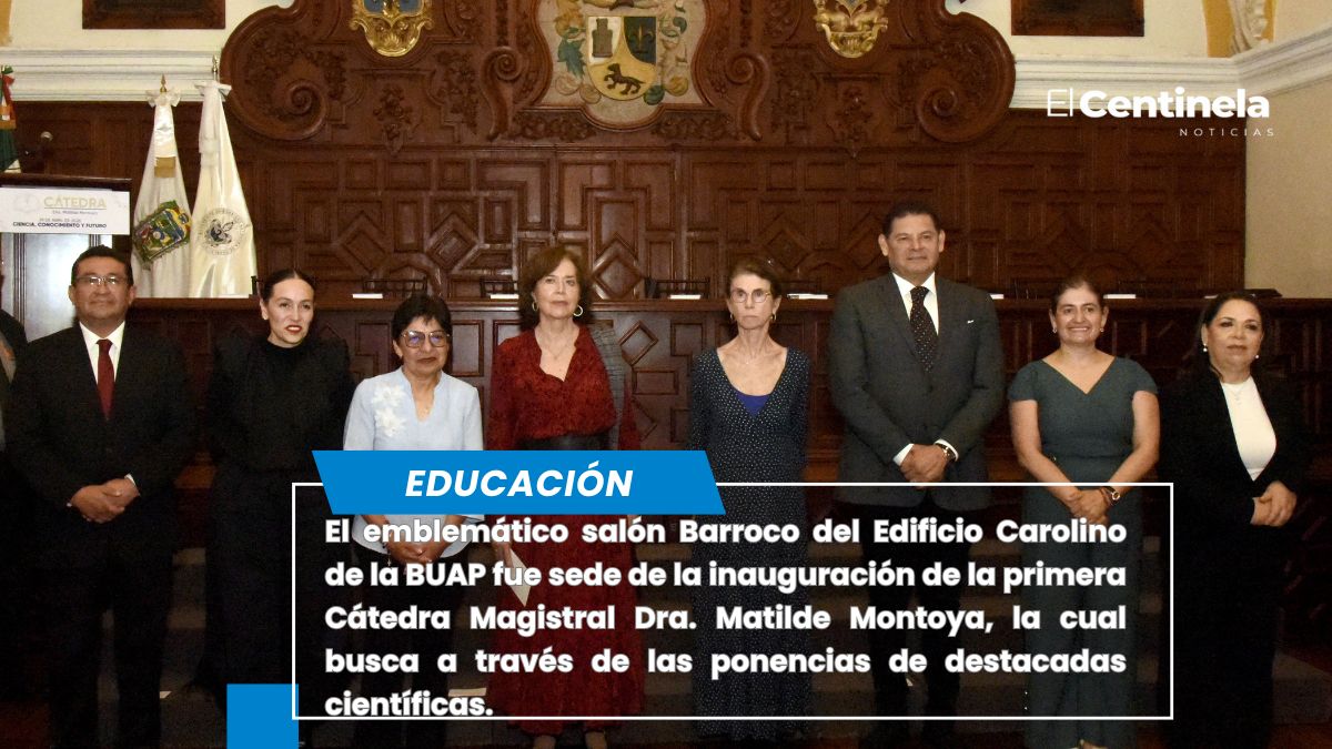 Se inaugura la Cátedra Magistral Dra. Matilde Montoya en el salón Barroco de la BUAP