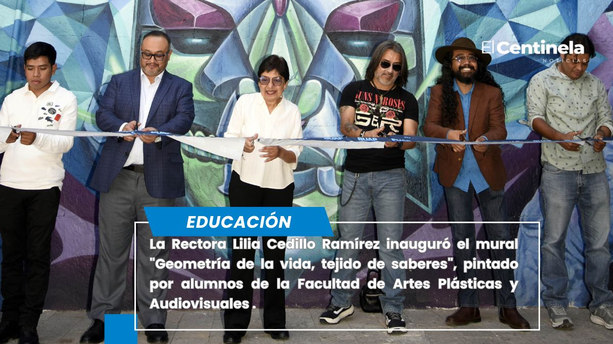 Inaugura Rectora Lilia Cedillo mural en la Facultad de Medicina