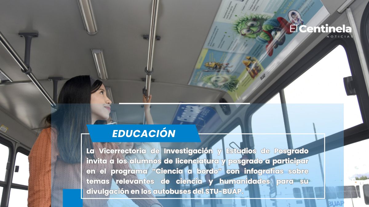 Convocan a alumnos BUAP a participar en el programa “Ciencia a bordo”