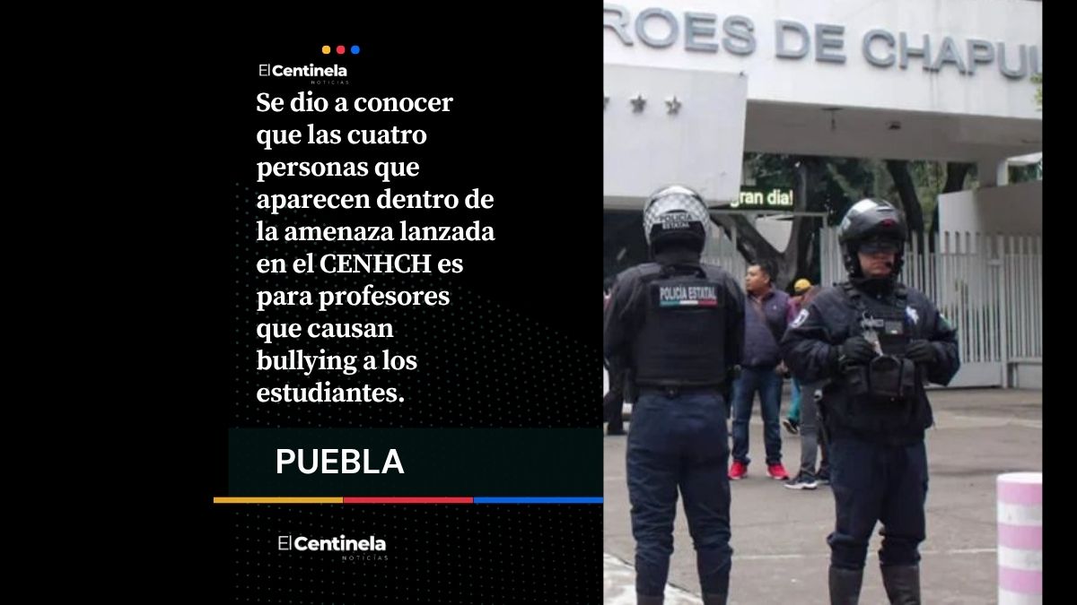 Acusan a profesores de bullying tras aparecer en amenaza de tiroteo en el CENHCH