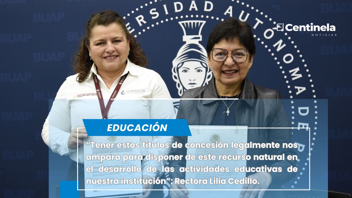 Recibe BUAP títulos de concesión por parte de Conagua