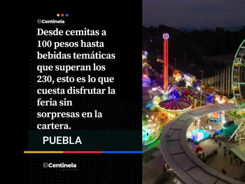 Guía de precios en la Feria de Puebla 2026: ¿cuánto necesitas para comer y beber?