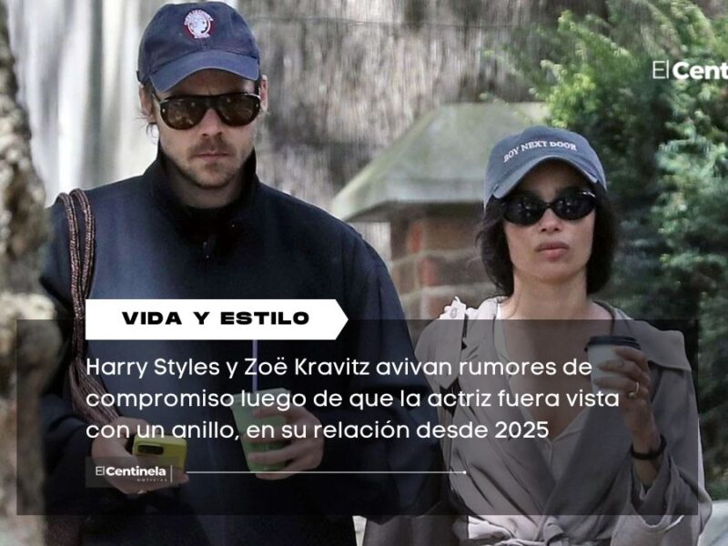 Harry Styles y Zoë Kravitz desatan rumores de compromiso tras aparecer con anillo