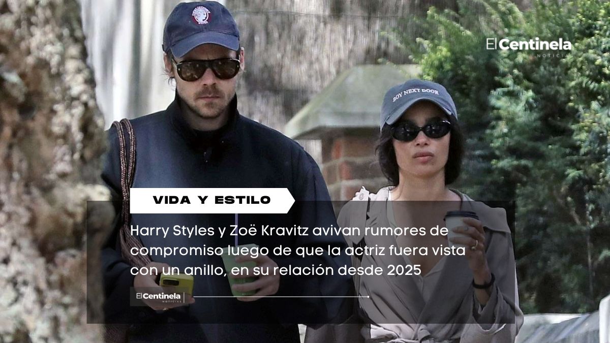Harry Styles y Zoë Kravitz desatan rumores de compromiso tras aparecer con anillo